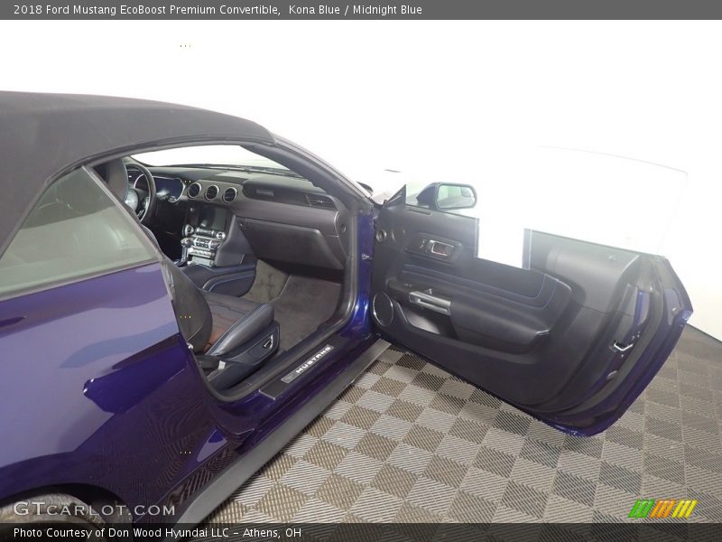 Kona Blue / Midnight Blue 2018 Ford Mustang EcoBoost Premium Convertible