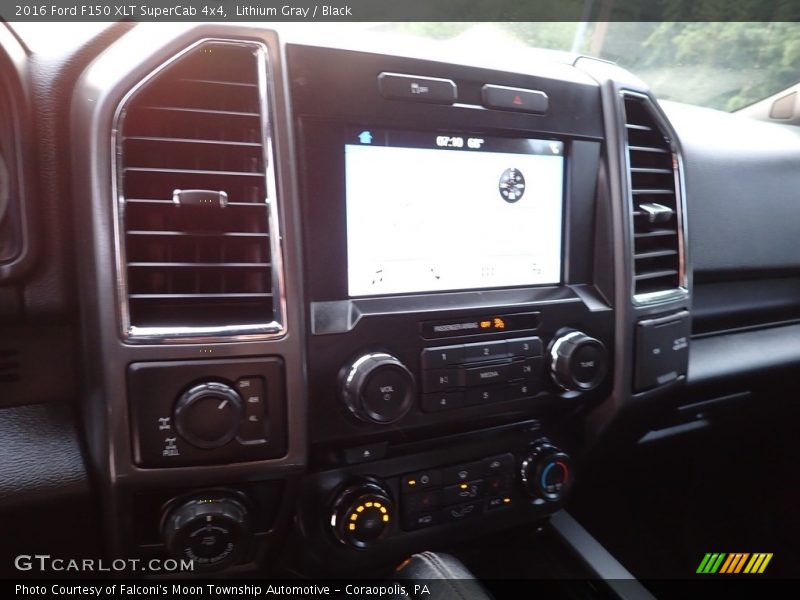 Lithium Gray / Black 2016 Ford F150 XLT SuperCab 4x4