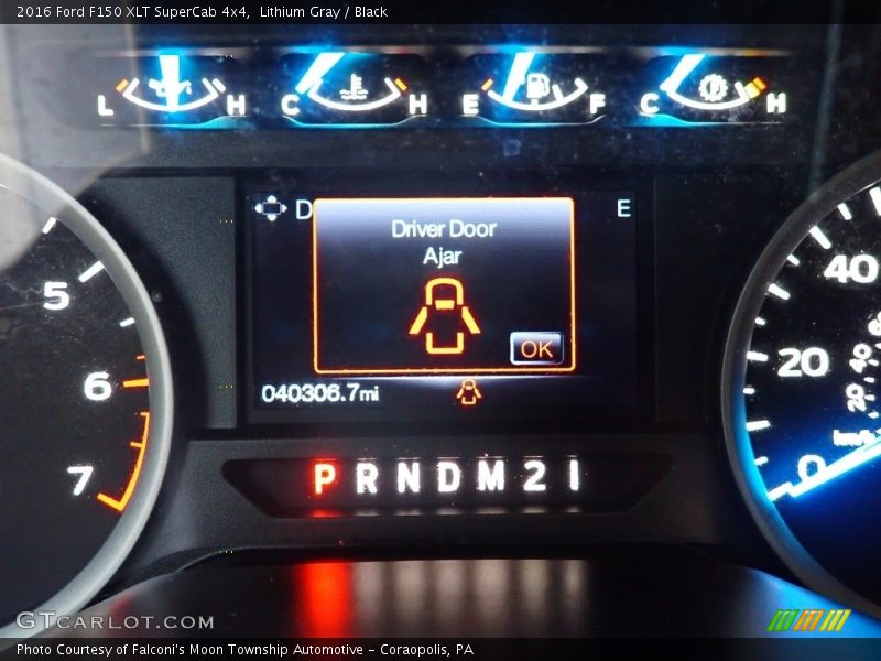 Lithium Gray / Black 2016 Ford F150 XLT SuperCab 4x4