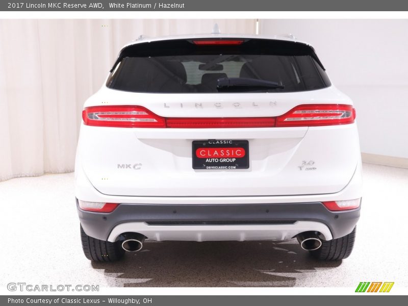 White Platinum / Hazelnut 2017 Lincoln MKC Reserve AWD