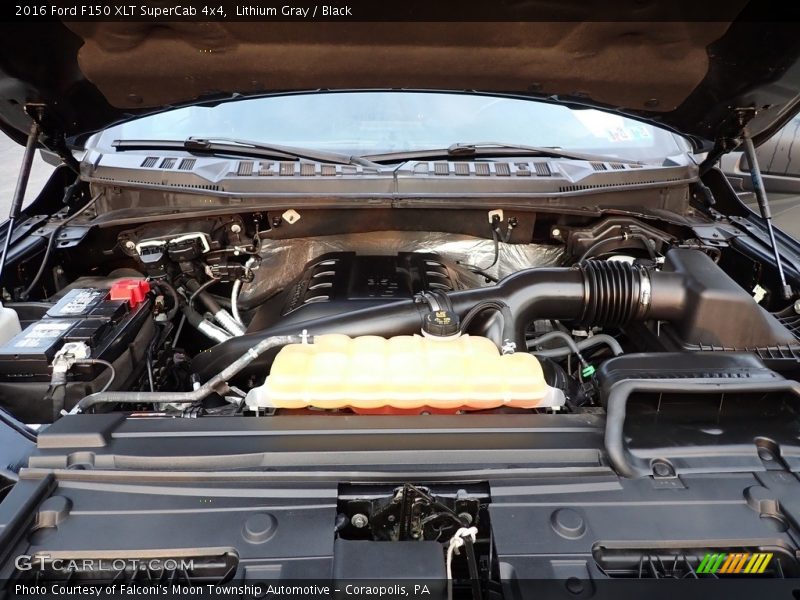 Lithium Gray / Black 2016 Ford F150 XLT SuperCab 4x4