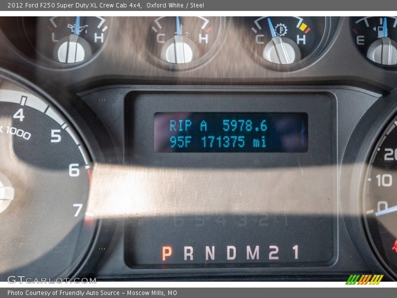 Oxford White / Steel 2012 Ford F250 Super Duty XL Crew Cab 4x4