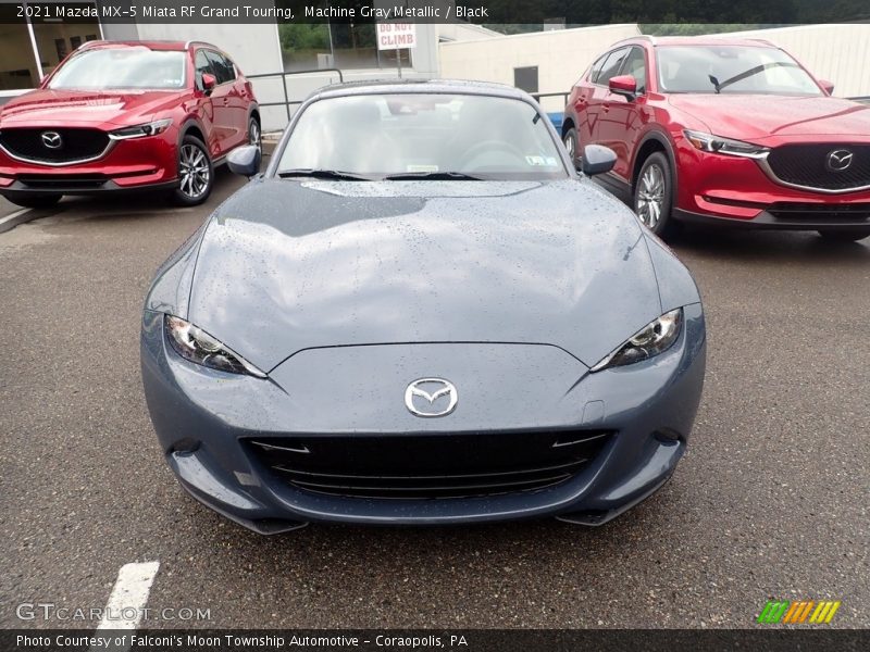 Machine Gray Metallic / Black 2021 Mazda MX-5 Miata RF Grand Touring