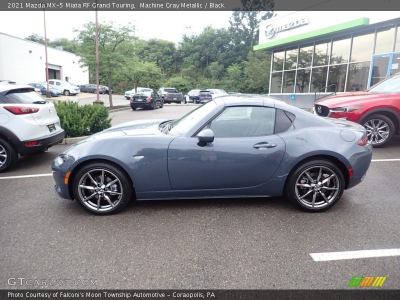 Machine Gray Metallic / Black 2021 Mazda MX-5 Miata RF Grand Touring