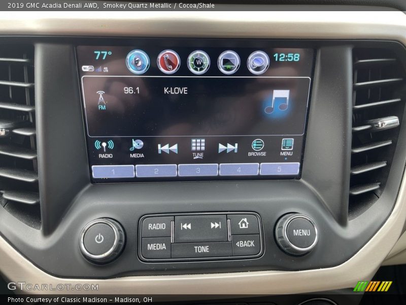 Smokey Quartz Metallic / Cocoa/Shale 2019 GMC Acadia Denali AWD