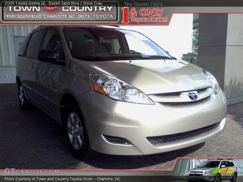 Desert Sand Mica / Stone Gray 2006 Toyota Sienna LE