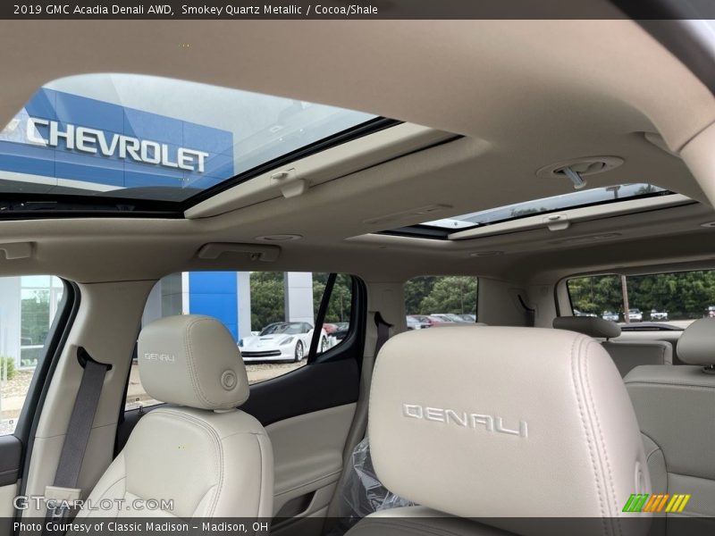 Smokey Quartz Metallic / Cocoa/Shale 2019 GMC Acadia Denali AWD