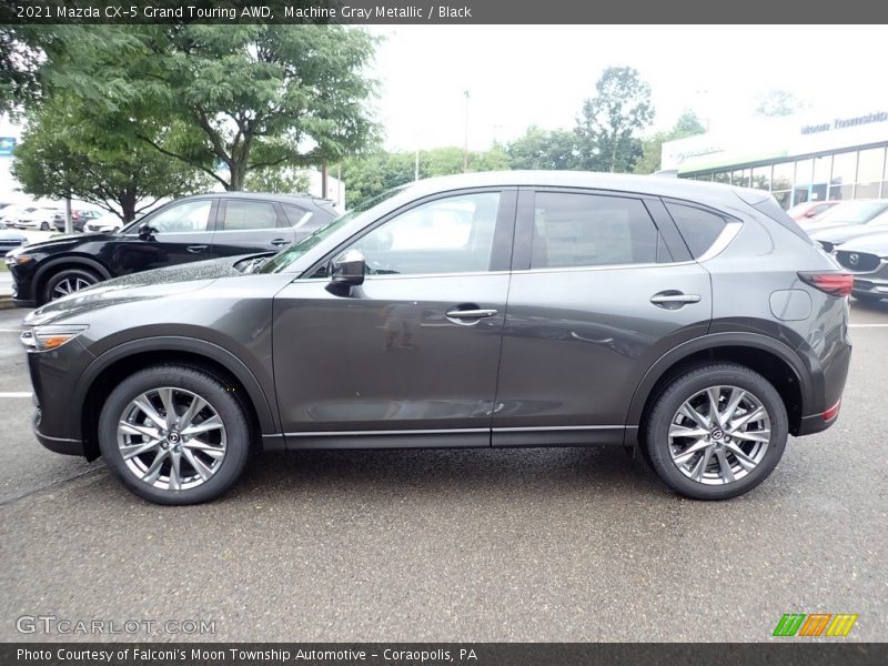 Machine Gray Metallic / Black 2021 Mazda CX-5 Grand Touring AWD