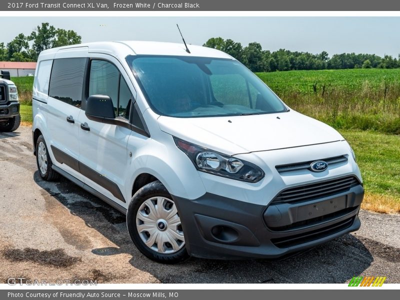 Frozen White / Charcoal Black 2017 Ford Transit Connect XL Van