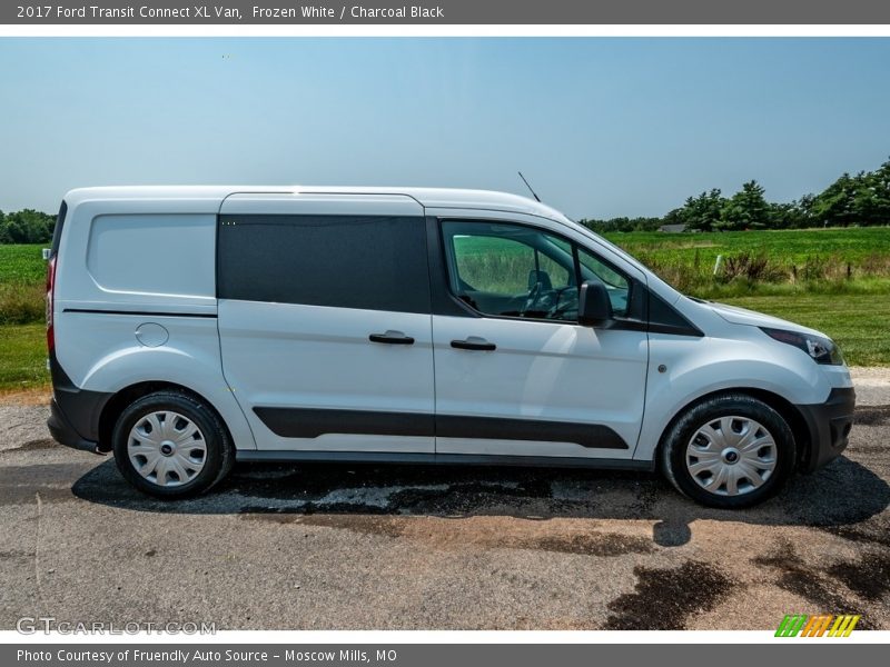 Frozen White / Charcoal Black 2017 Ford Transit Connect XL Van