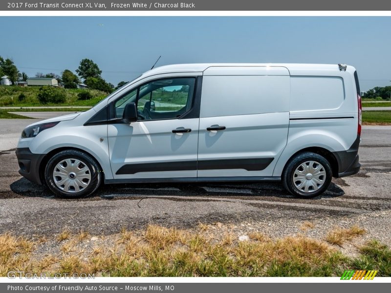 Frozen White / Charcoal Black 2017 Ford Transit Connect XL Van