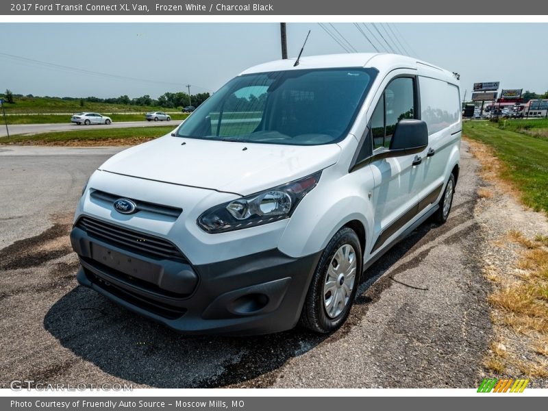 Frozen White / Charcoal Black 2017 Ford Transit Connect XL Van