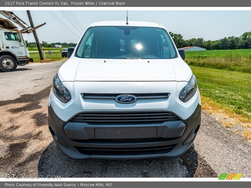 Frozen White / Charcoal Black 2017 Ford Transit Connect XL Van