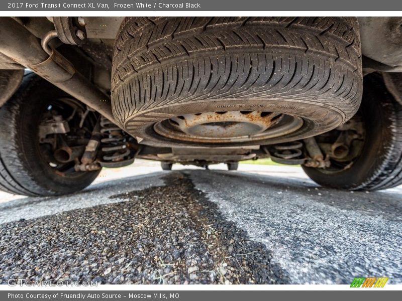 Frozen White / Charcoal Black 2017 Ford Transit Connect XL Van
