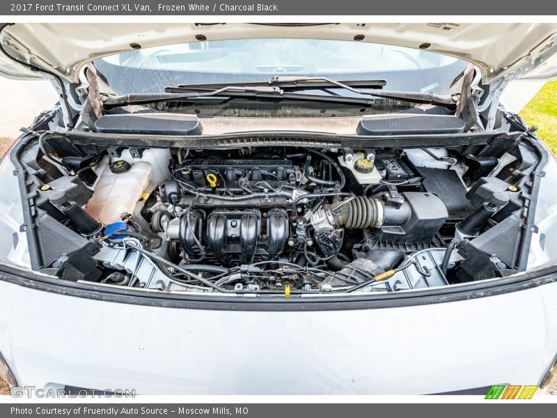 Frozen White / Charcoal Black 2017 Ford Transit Connect XL Van