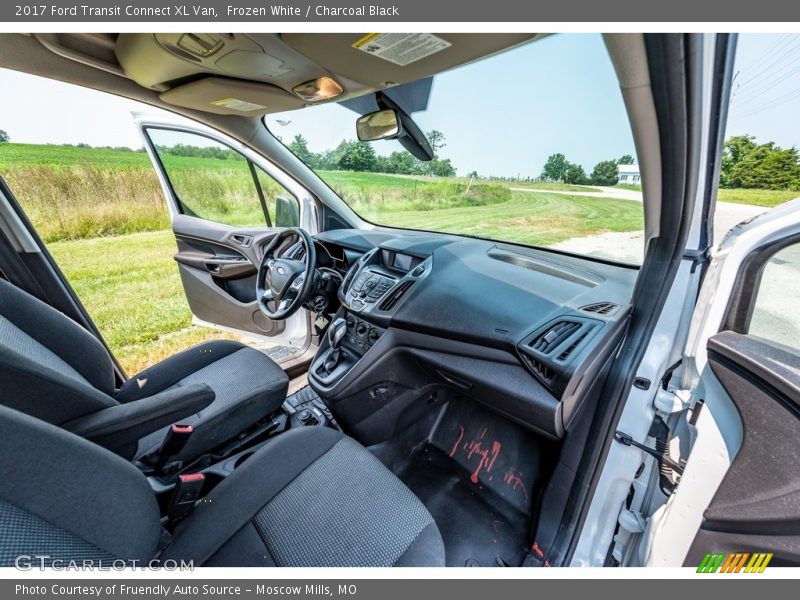 Frozen White / Charcoal Black 2017 Ford Transit Connect XL Van