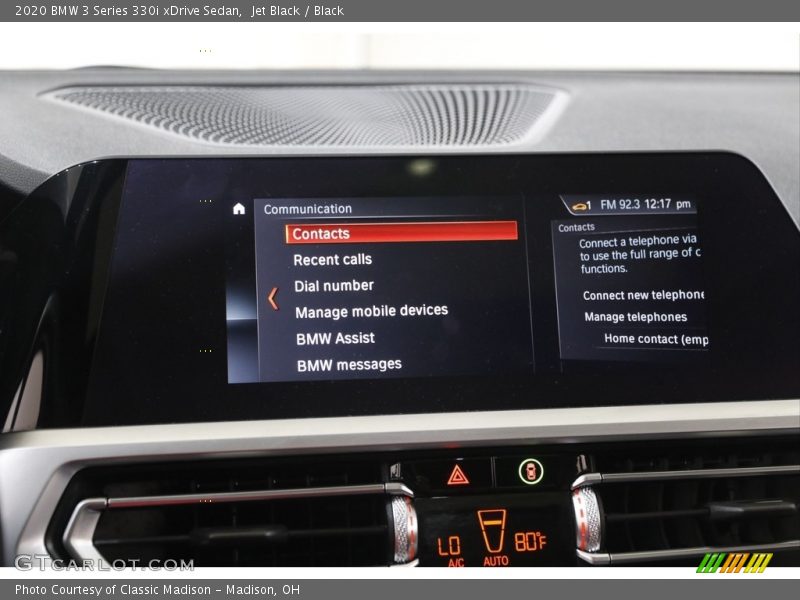 Jet Black / Black 2020 BMW 3 Series 330i xDrive Sedan