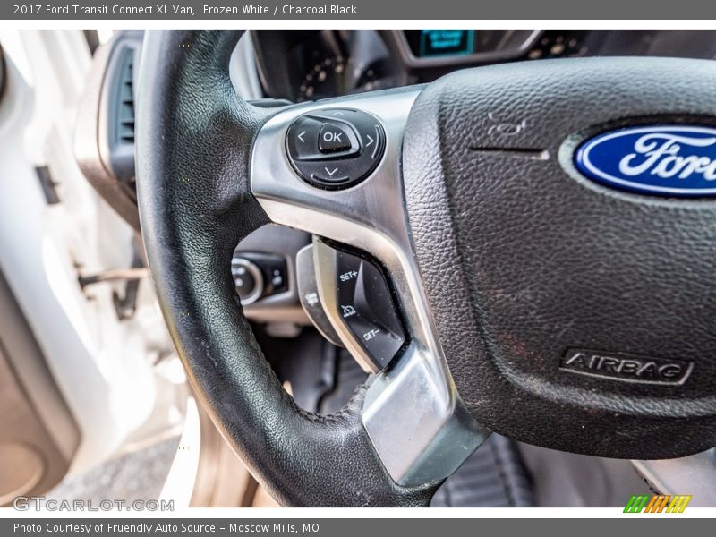 Frozen White / Charcoal Black 2017 Ford Transit Connect XL Van