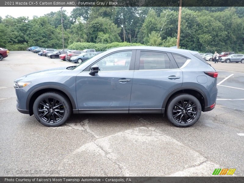 Polymetal Gray / Black 2021 Mazda CX-5 Carbon Edition AWD