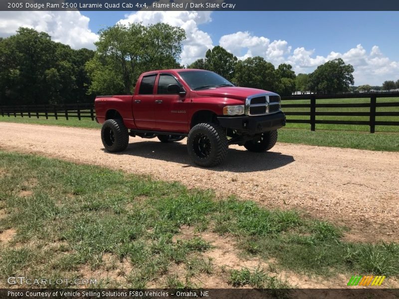 Flame Red / Dark Slate Gray 2005 Dodge Ram 2500 Laramie Quad Cab 4x4