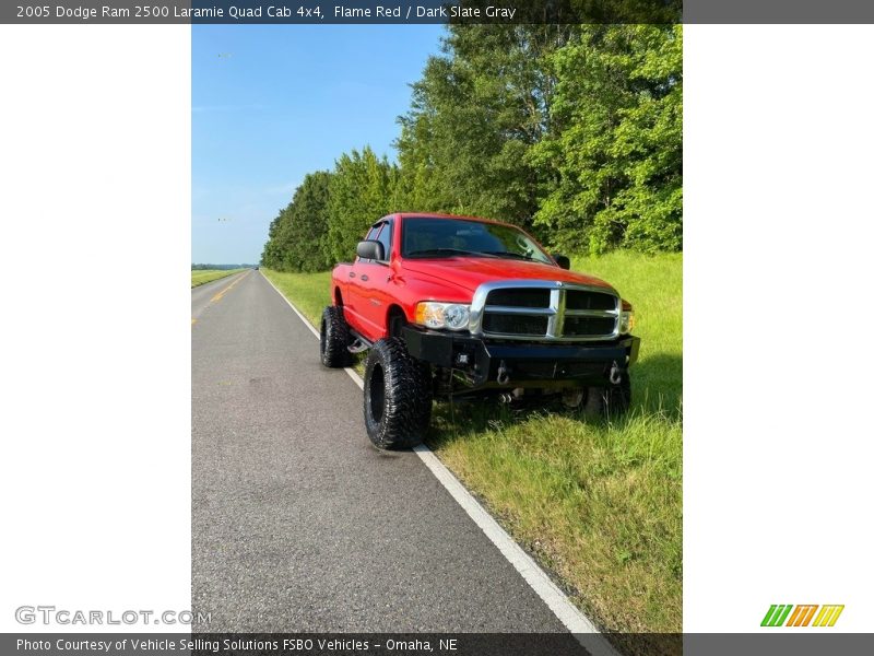 Flame Red / Dark Slate Gray 2005 Dodge Ram 2500 Laramie Quad Cab 4x4