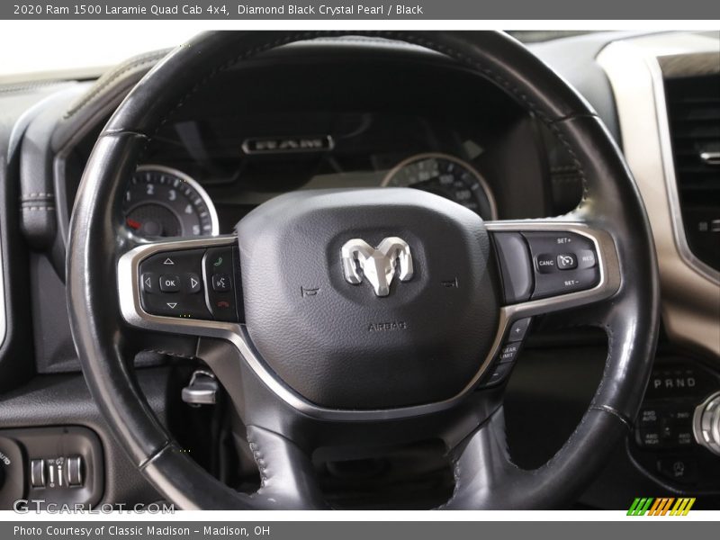 Diamond Black Crystal Pearl / Black 2020 Ram 1500 Laramie Quad Cab 4x4