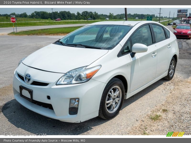 Blizzard White Pearl / Misty Gray 2010 Toyota Prius Hybrid II
