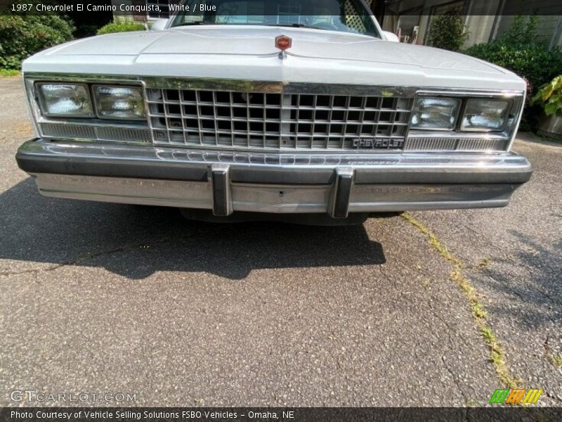 White / Blue 1987 Chevrolet El Camino Conquista