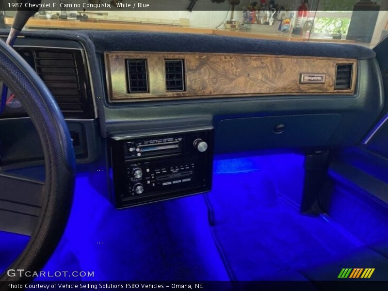 White / Blue 1987 Chevrolet El Camino Conquista