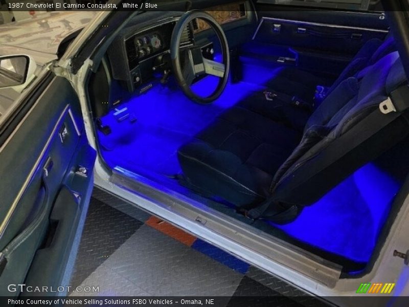 White / Blue 1987 Chevrolet El Camino Conquista