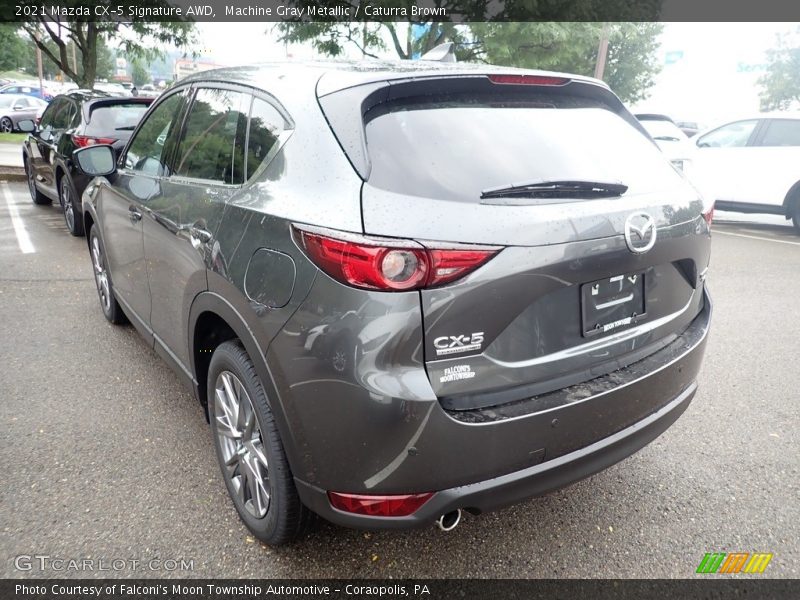 Machine Gray Metallic / Caturra Brown 2021 Mazda CX-5 Signature AWD