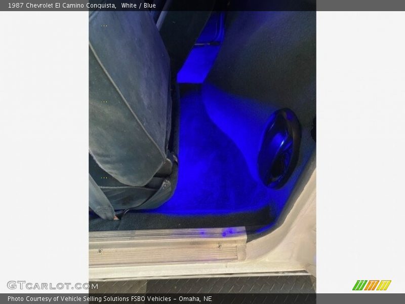White / Blue 1987 Chevrolet El Camino Conquista