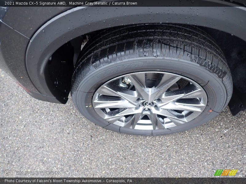 Machine Gray Metallic / Caturra Brown 2021 Mazda CX-5 Signature AWD