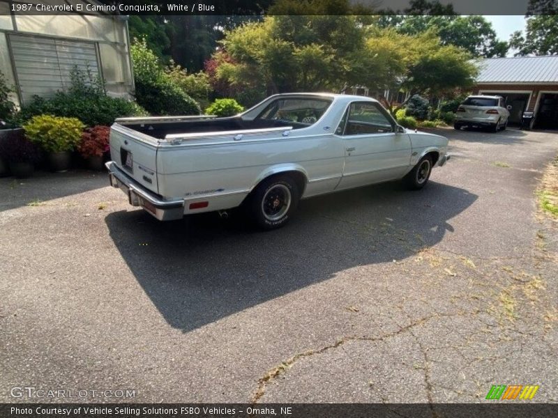 White / Blue 1987 Chevrolet El Camino Conquista
