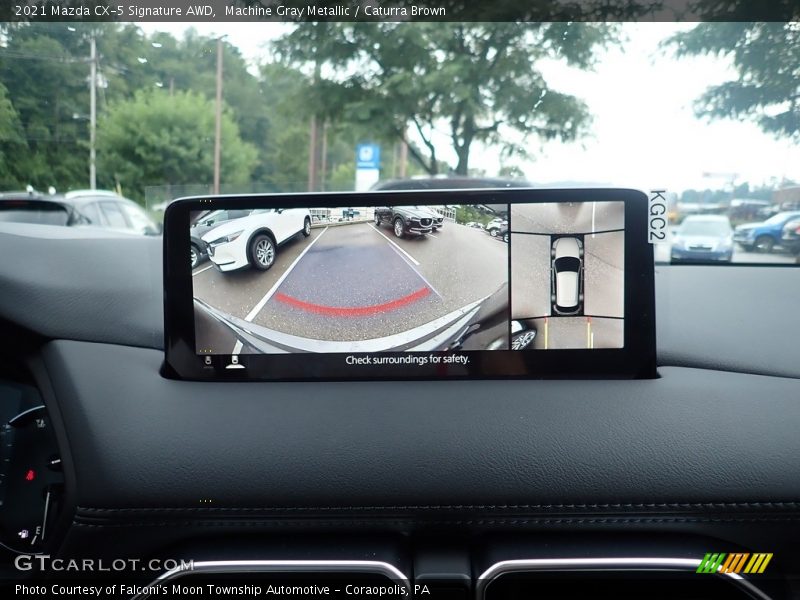 Machine Gray Metallic / Caturra Brown 2021 Mazda CX-5 Signature AWD