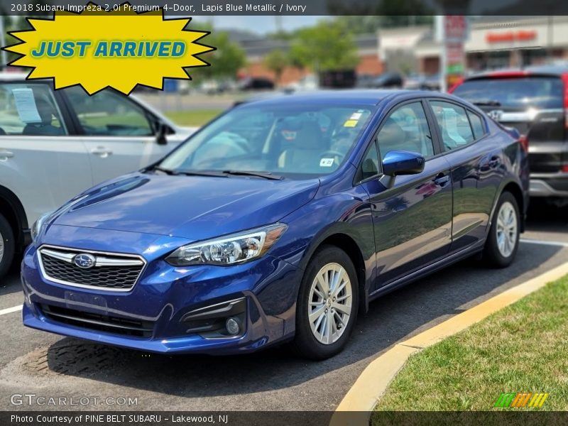 Lapis Blue Metallic / Ivory 2018 Subaru Impreza 2.0i Premium 4-Door
