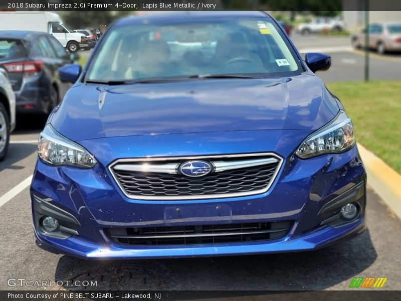 Lapis Blue Metallic / Ivory 2018 Subaru Impreza 2.0i Premium 4-Door