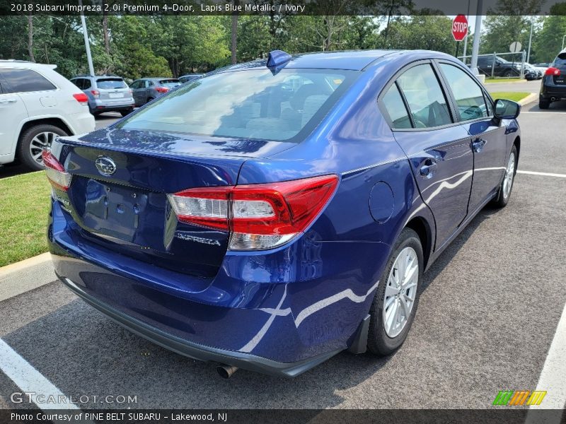 Lapis Blue Metallic / Ivory 2018 Subaru Impreza 2.0i Premium 4-Door