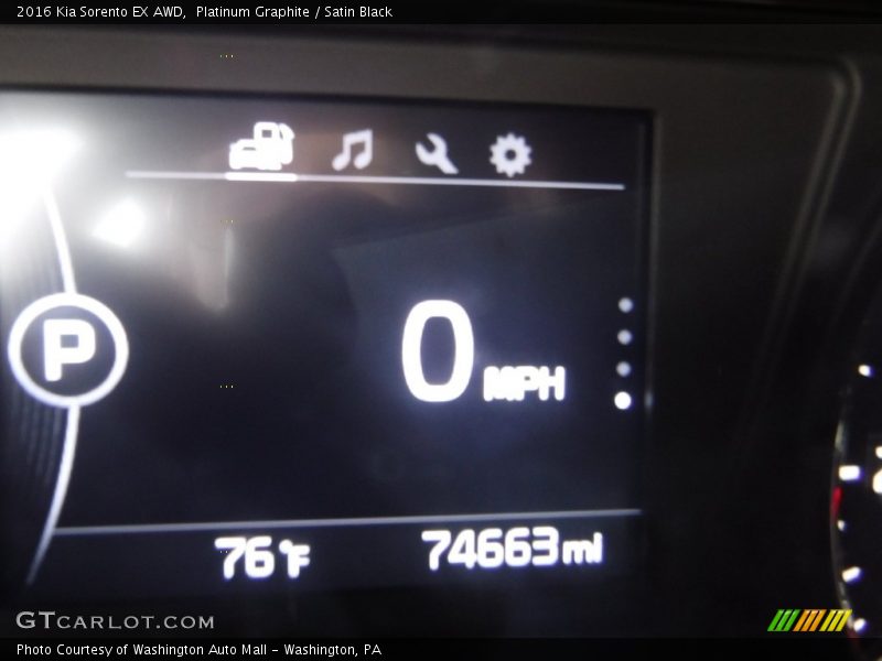 Platinum Graphite / Satin Black 2016 Kia Sorento EX AWD