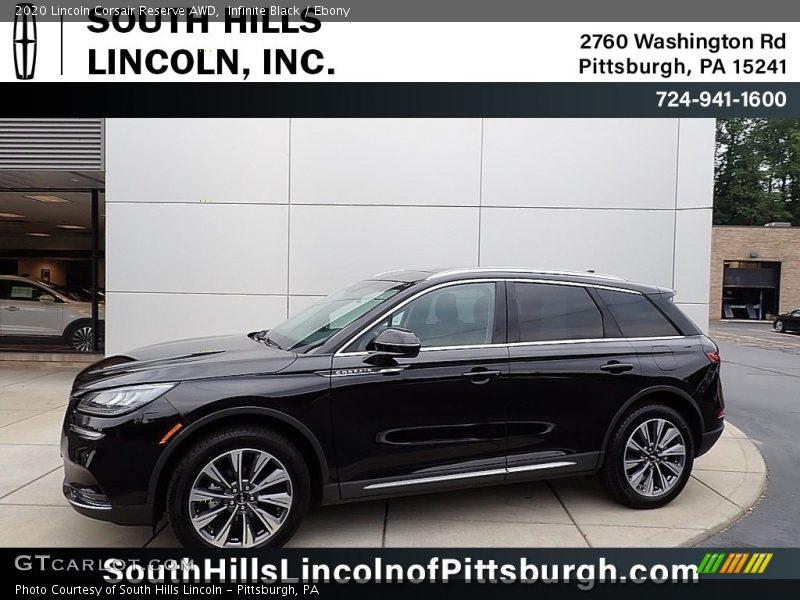 Infinite Black / Ebony 2020 Lincoln Corsair Reserve AWD