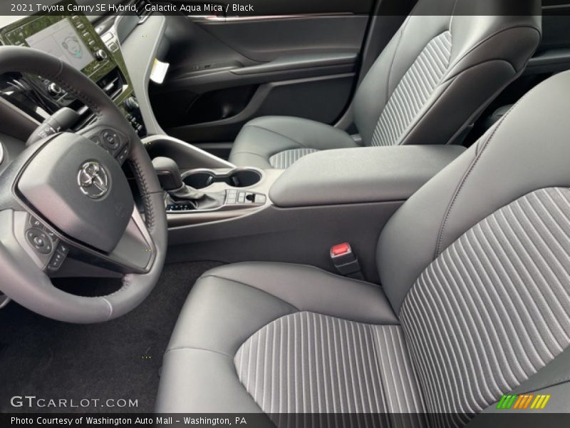 Galactic Aqua Mica / Black 2021 Toyota Camry SE Hybrid