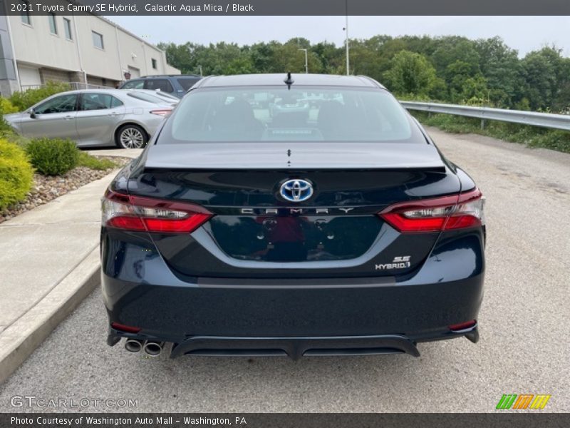 Galactic Aqua Mica / Black 2021 Toyota Camry SE Hybrid