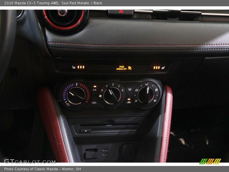 Soul Red Metallic / Black 2016 Mazda CX-3 Touring AWD