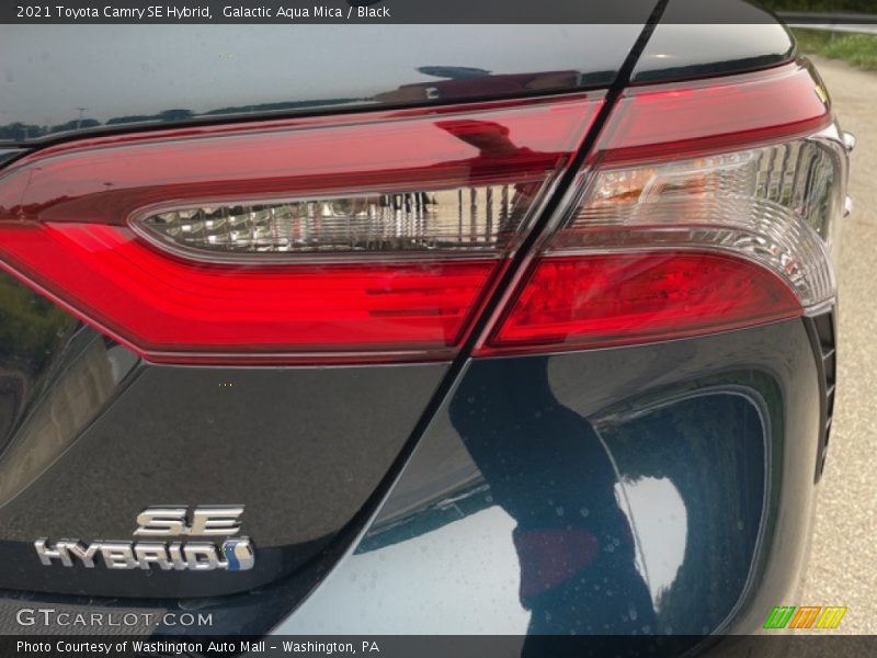 Galactic Aqua Mica / Black 2021 Toyota Camry SE Hybrid