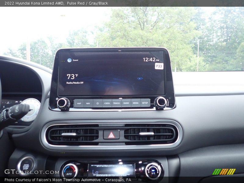 Pulse Red / Gray/Black 2022 Hyundai Kona Limited AWD