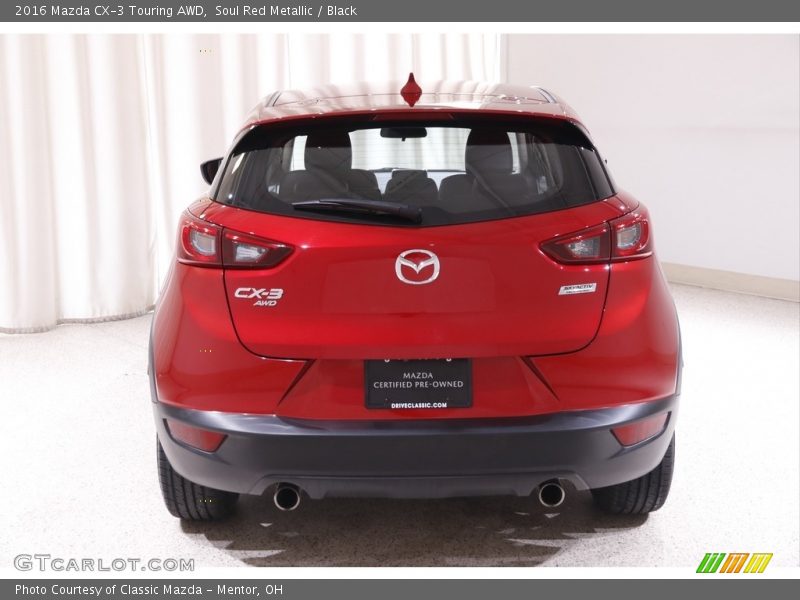 Soul Red Metallic / Black 2016 Mazda CX-3 Touring AWD