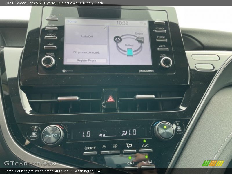 Galactic Aqua Mica / Black 2021 Toyota Camry SE Hybrid