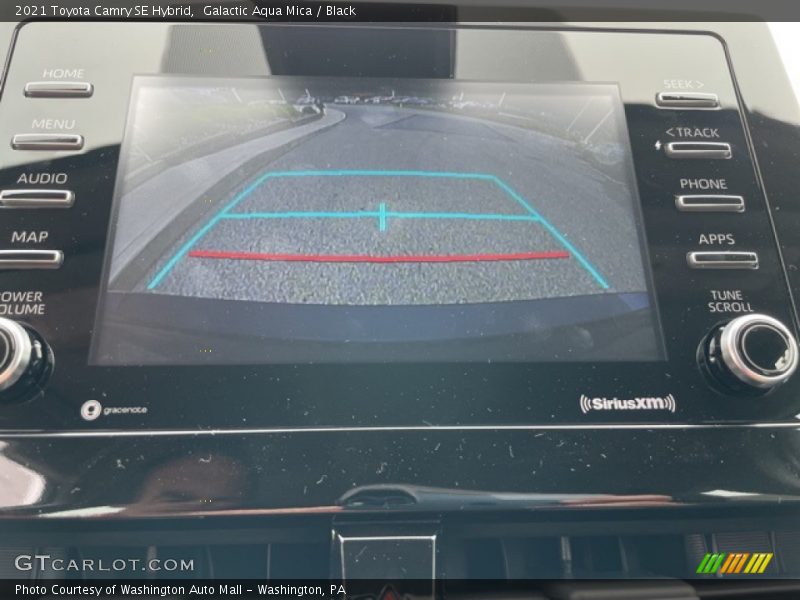 Galactic Aqua Mica / Black 2021 Toyota Camry SE Hybrid