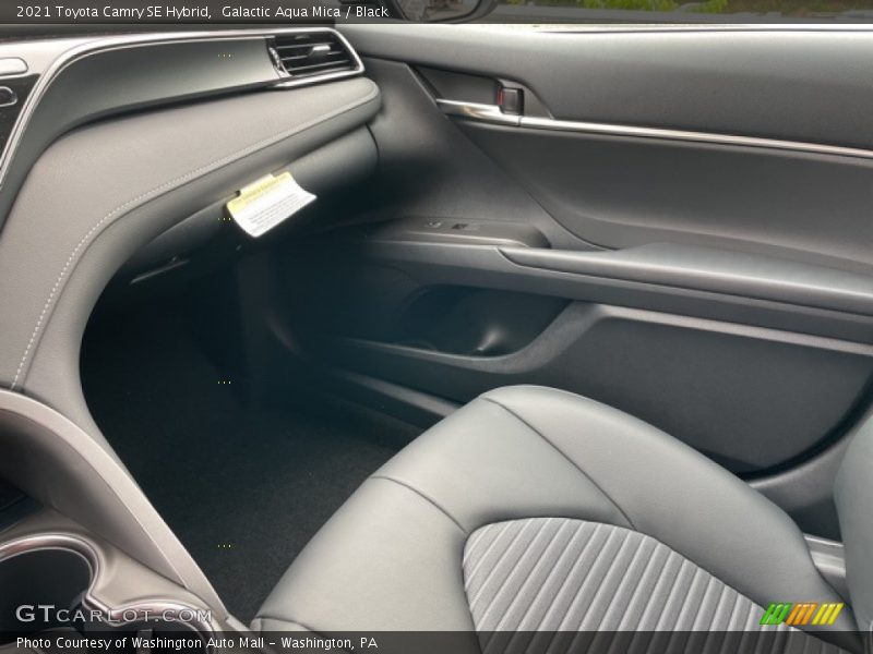 Galactic Aqua Mica / Black 2021 Toyota Camry SE Hybrid