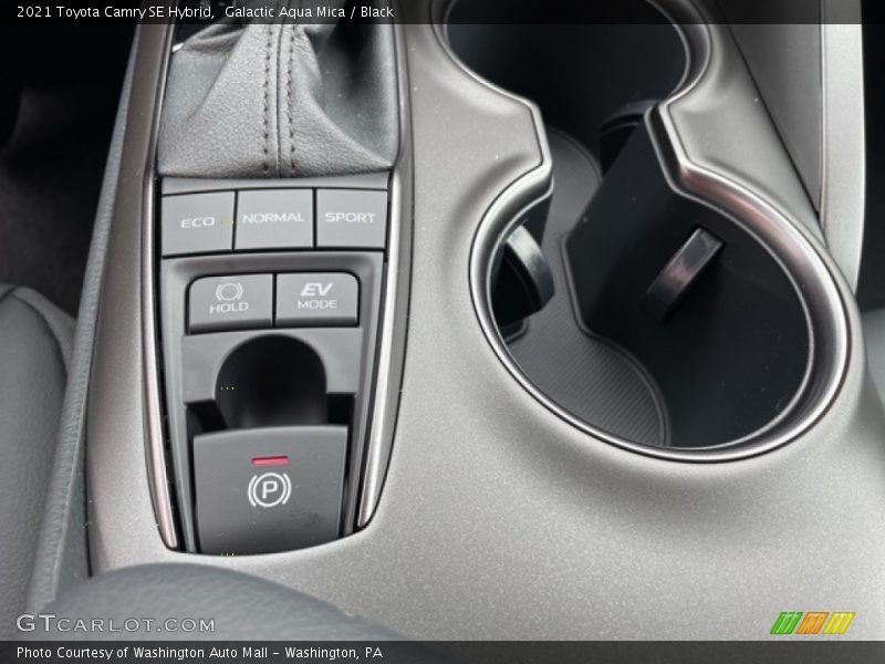Galactic Aqua Mica / Black 2021 Toyota Camry SE Hybrid